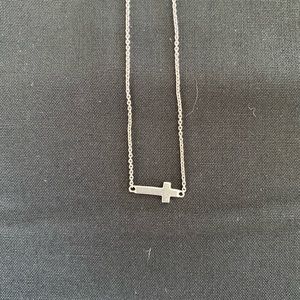 Silpada Sterling Silver “Simplex Cross” Necklace